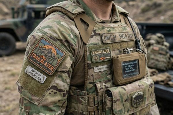 PVC patches on military tactical gear