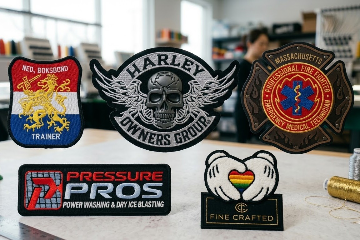 Custom embroidered patches collection